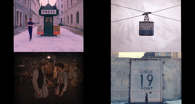 A collection of random shots from the film show the constant use of straight angles. 